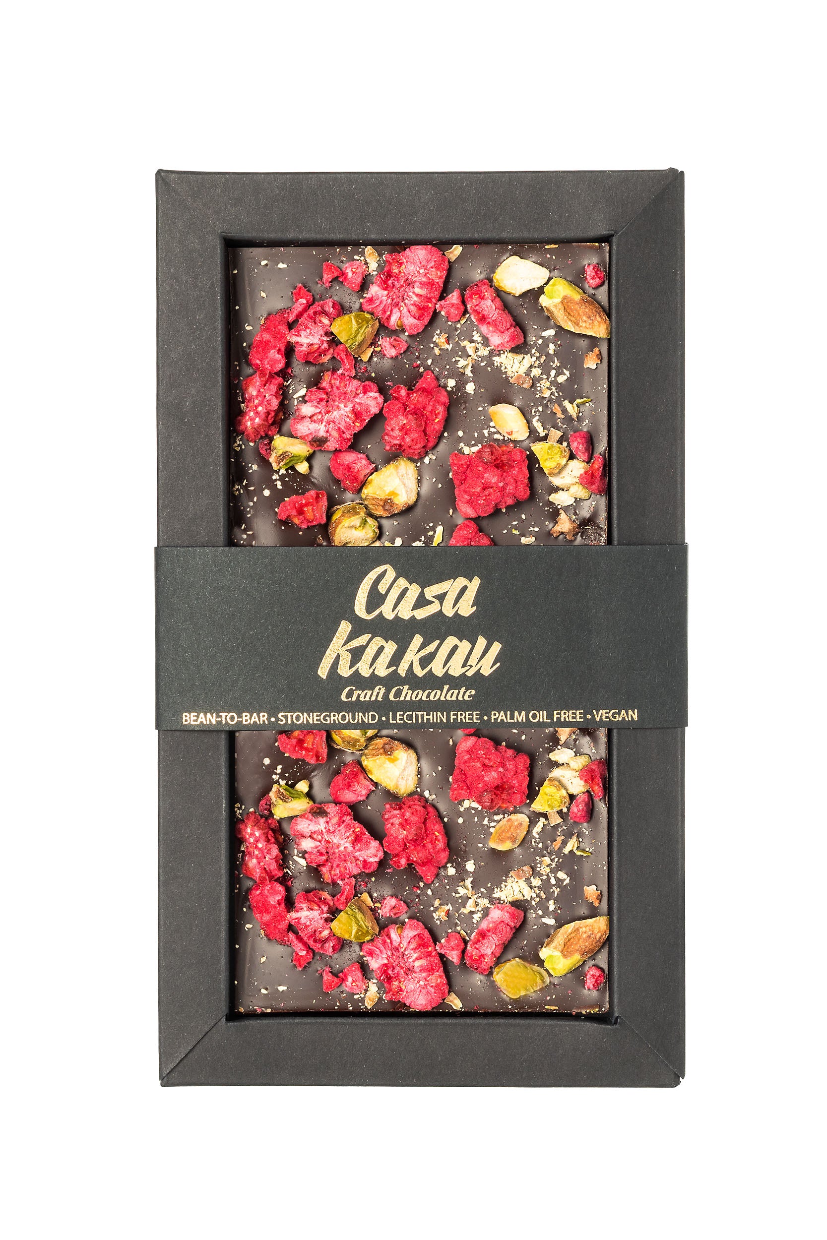 Шоколад с малини и шамфъстък