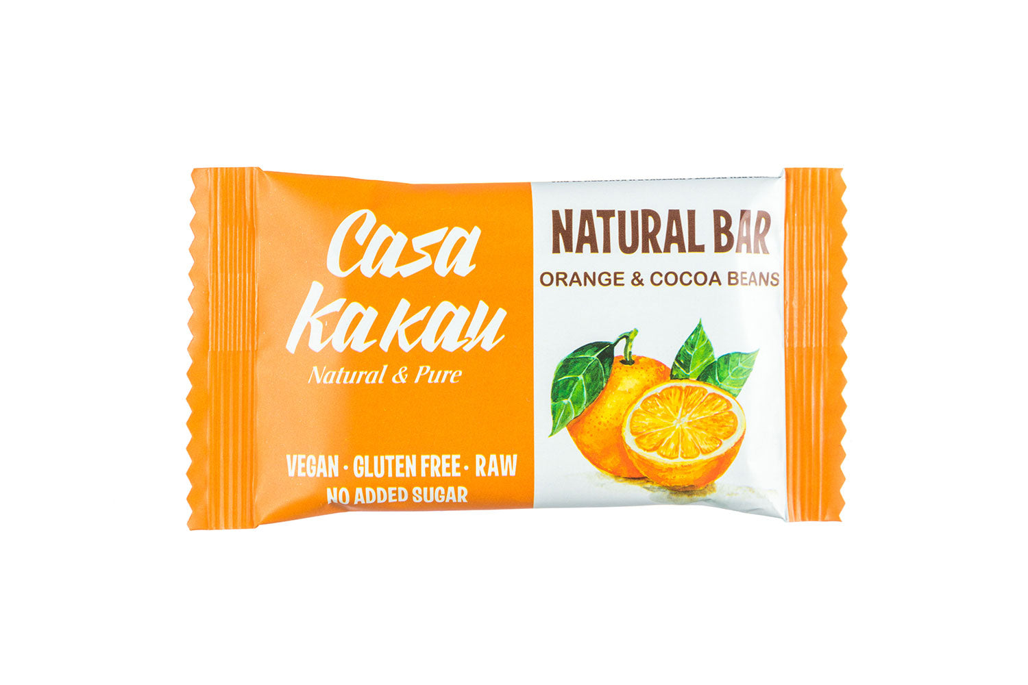 Натурален десерт с портокал и какаови зърна