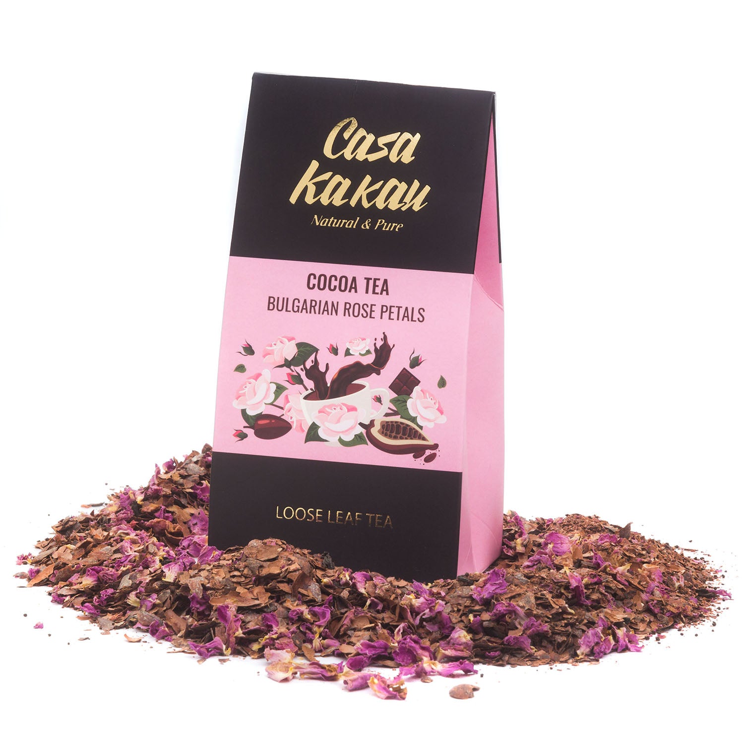 Какаов чай с листенца от българска роза