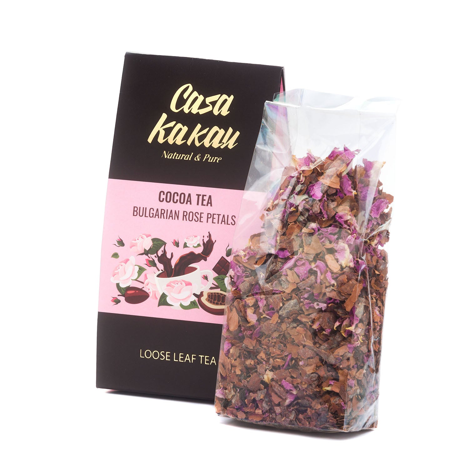 Какаов чай с листенца от българска роза