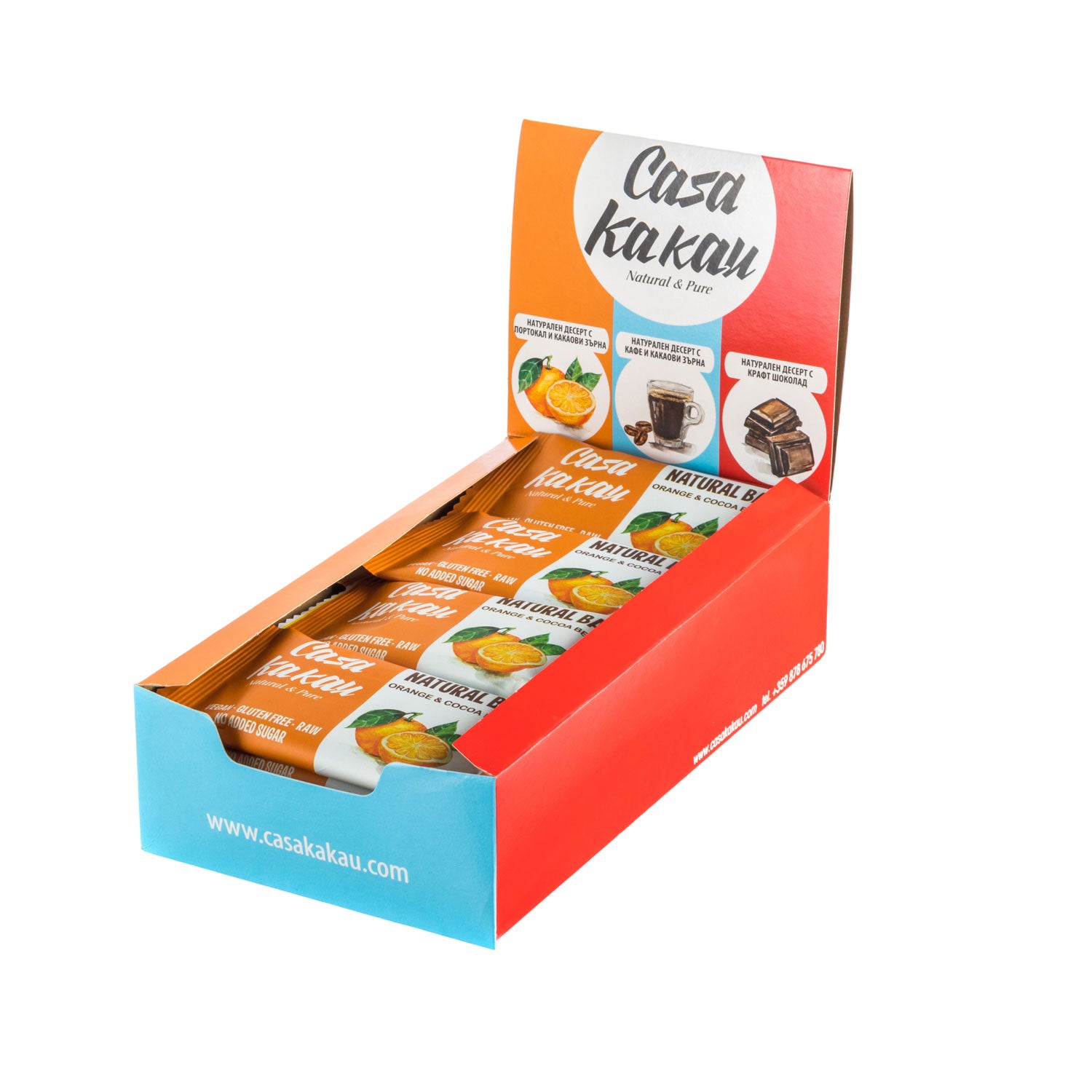 Натурален десерт с портокал и какаови зърна